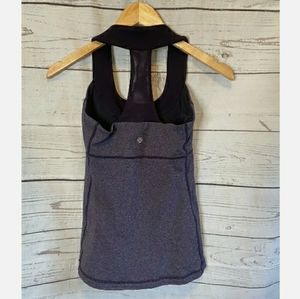 Lovely Lululemon Neck Built In Bra Tank Top Racer